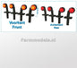 4x Width lights ORANGE-RED 6.5 mm wide 1:32 455250