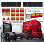 8x TAIL LIGHTS with BLACK HOUSING 4.2 x 4.2mm + 9x ORANGE-RED + 4x Other Tail Lights + 2x Triangular Reflectors, all with HIGH GLOSS 1:32 474428