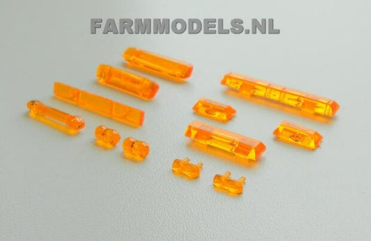 Rotating light bar set with 9 different sizes, suitable for multiple models 1:32 480951