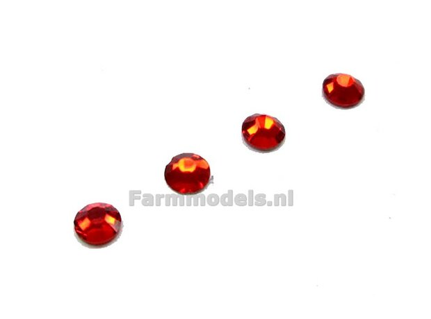4x Glimmer round 3.5mm red/diamond 1:32 492229