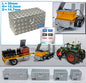 Storage box CHECKER PLATE 30mm x 15.3mm x 14.7mm DOOR PRINT TOP Material Resin ALUMINUM supplied sprayed 1:32  641309