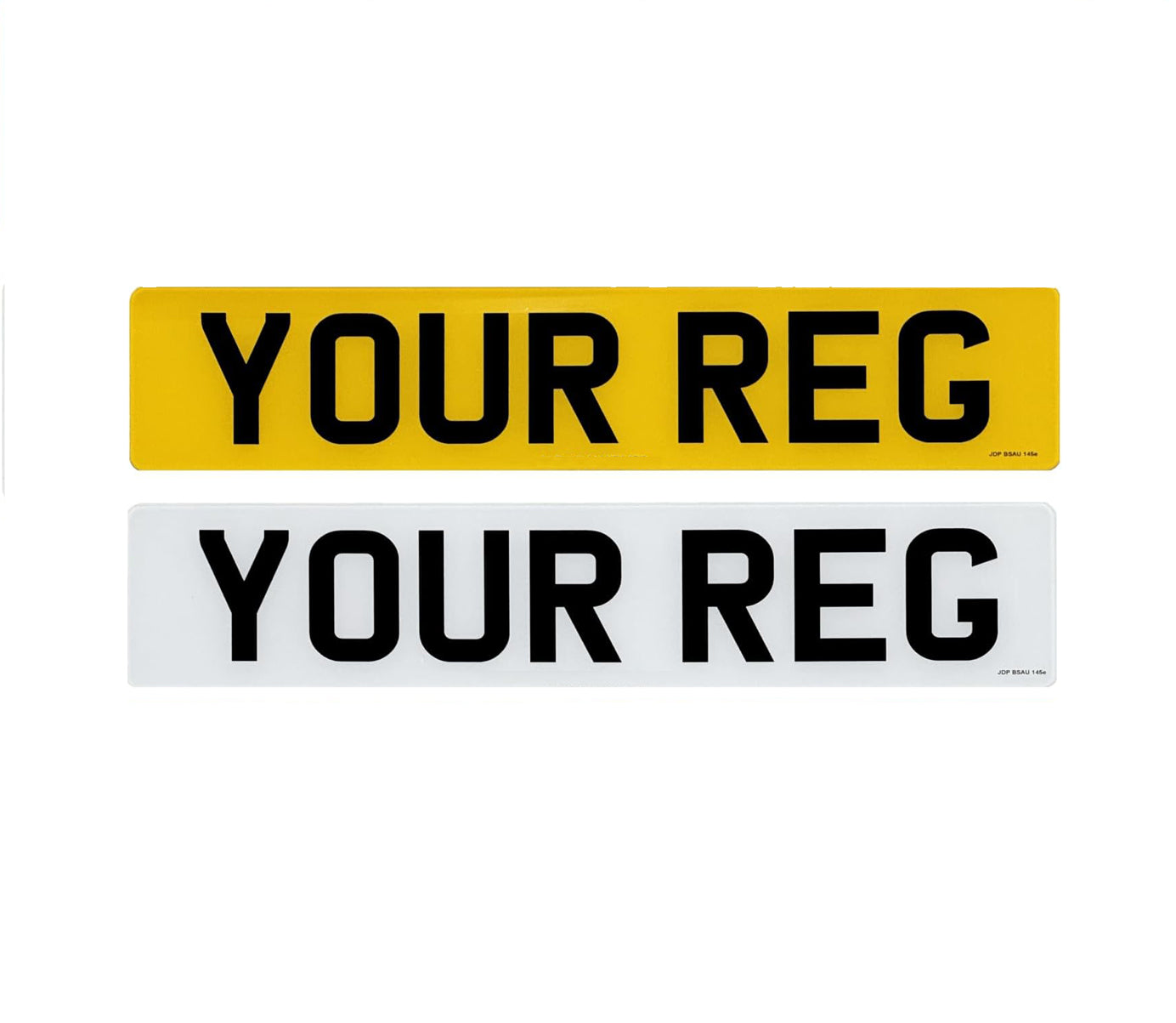 DEC05 Self-adhesive Standard Number Plate Decals Any Scale by HLT