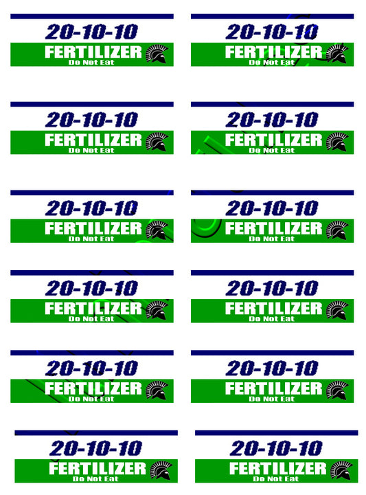 12 x Self-adhesive fertilizer sack decals 1:32 Scale by HLT DEC13