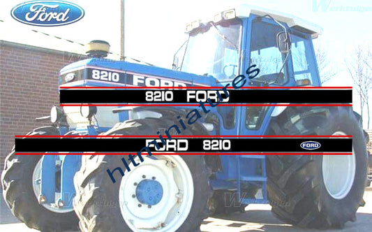 Ford 8210 Tractor Self-adhesive Decals/Sticker 1:32 Scale Dec24
