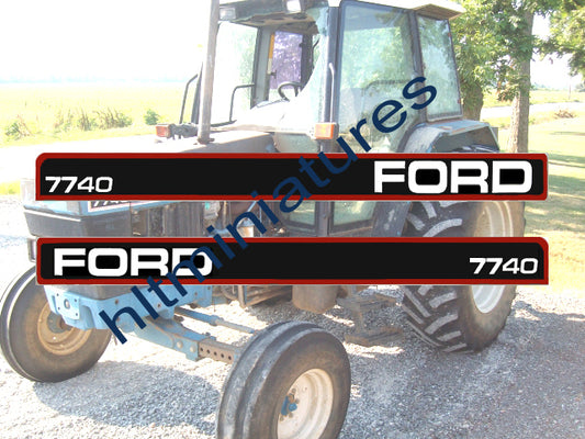 Ford 7740 Tractor Self-adhesive Decals/Sticker 1:32 Scale Dec23