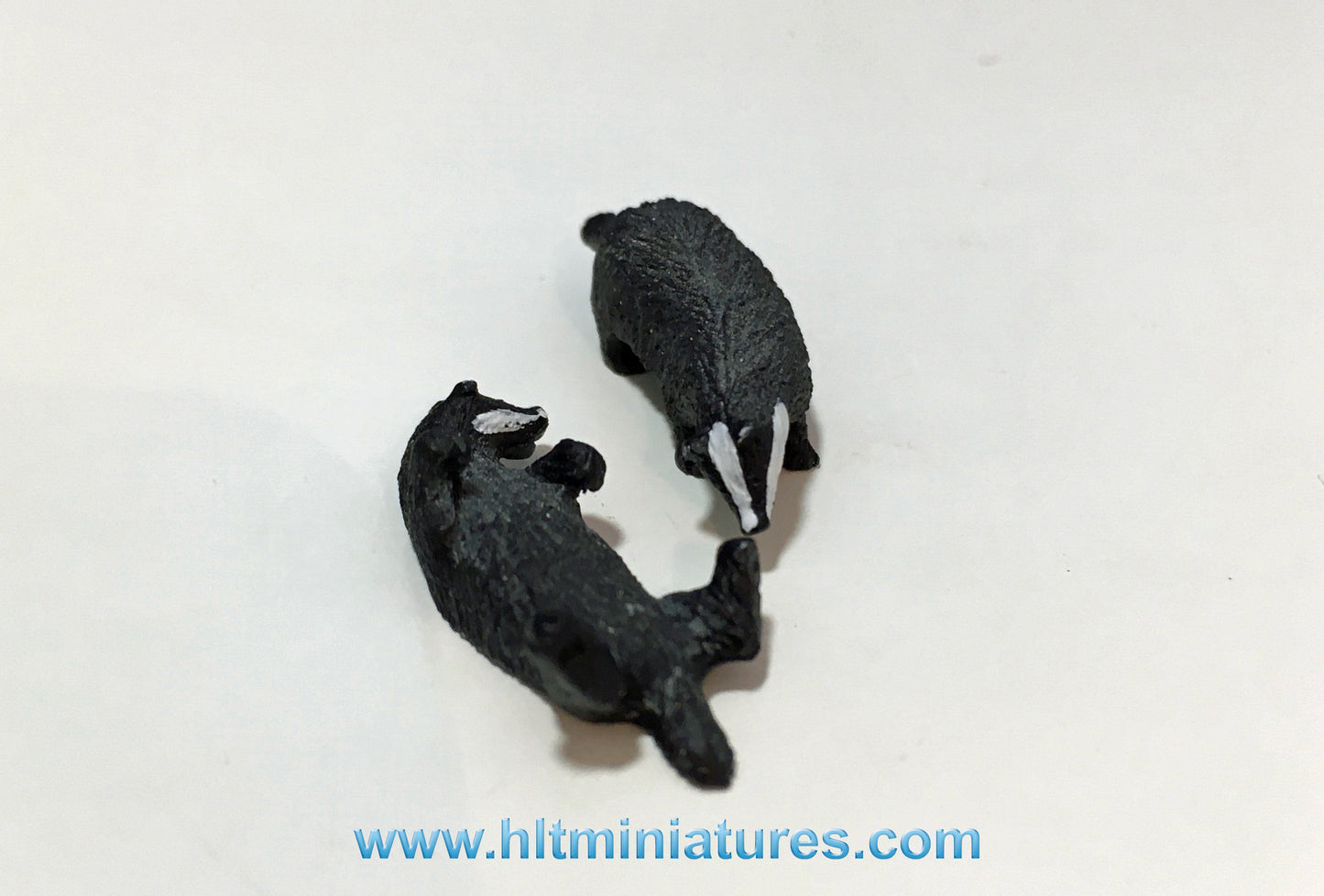 Badgers (2) 1:32 Scale Wildlife by HLT Miniatures FAB18