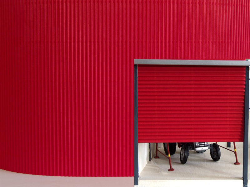 FB036F Red Corrugated Card 1:32 scale