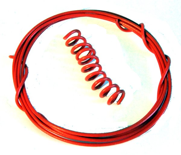 1m Red Wire for hydraulic hose etc 1:32 scale by HLT Miniatures FB060