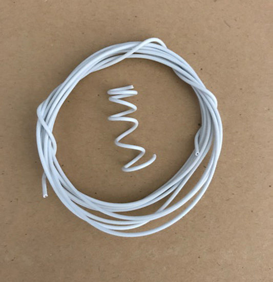 1m White Wire for hydraulic hose etc 1:32 Scale by HLT Miniatures FB060