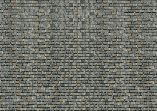 FBR04 5x Sheets of Old Slate Tiles 1:32 Scale by HLT Miniatures