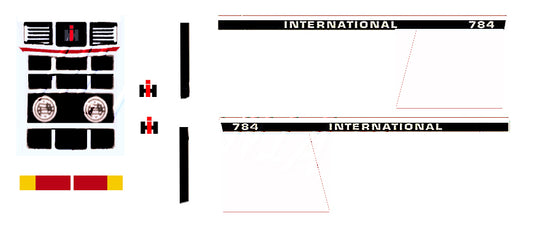 Britains Case IH784Tractor Self-Adhesive Decals/Sticker 1:32 Scale Dec21