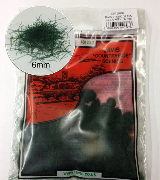 6mm Green Static Grass Silage Flock Static Grass by Javis (Cat. JHG8)