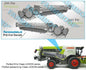 Claas Lexion TT join the revolution stickers, Suitable for Marge Models and Wiking Lexion Series, Pré-Cut Decals 1:32 PCD-CL-950200