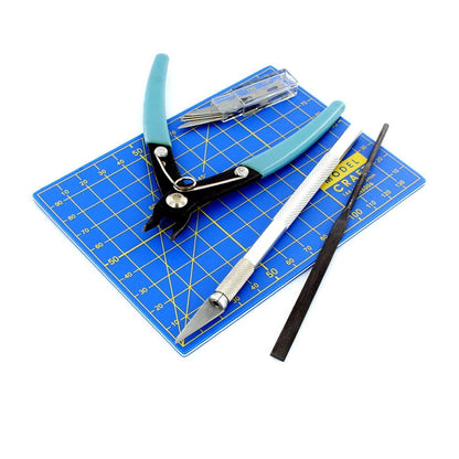 9 Piece Plastics Modelling Kit (includes sprue cutters) PTK1009