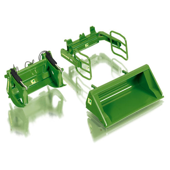 Wiking John Deere Front Loader Green Attachments WIK 077381