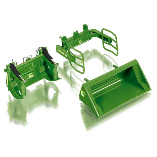 Wiking John Deere Front Loader Green Attachments WIK 077381