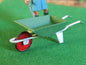 Green Wheelbarrow 1:32 scale by HLT Miniatures WM010G