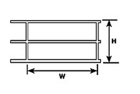 SRS-2 N Gauge Stair Rail Plastruct (2 pack) 1:200 Scale (90691)