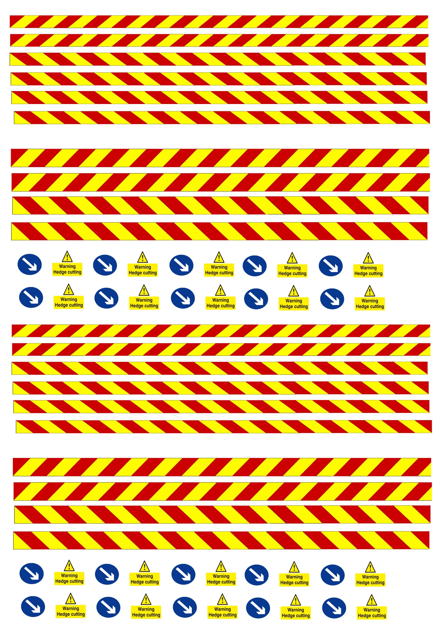 DEC02 Self-adhesive hedge cutter set decals 1:32 Scale by HLT