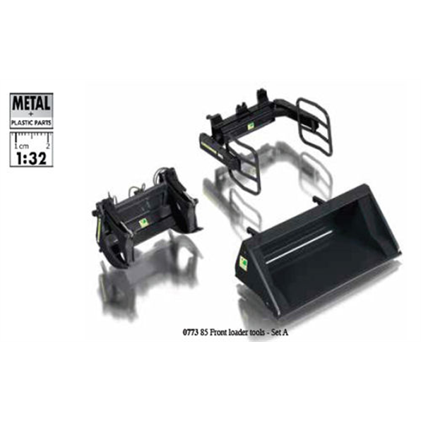 Wiking Front Loader Attachments Set A WIK 077385