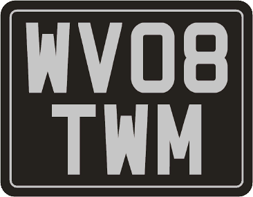 DEC07 Self-adhesive 1960s Number Plate Decals Any Scale by HLT
