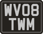 DEC07 Self-adhesive 1960s Number Plate Decals Any Scale by HLT