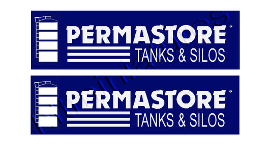 2 x Permastore Slurry Tank Decals Decals 1:32 Scale by HLT DEC17