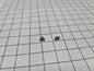 2 X Rectangular work lights with 1.2x 3 mm bracket pma-224
