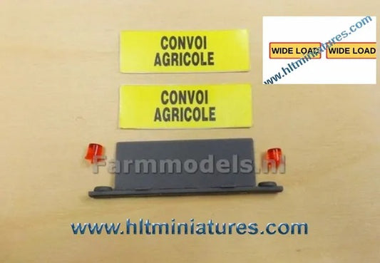 Roof Sign/Bar and Lights 'Convoi Agricole/Wide Load' 1:32 Scale 456061/04615-1/DEC40