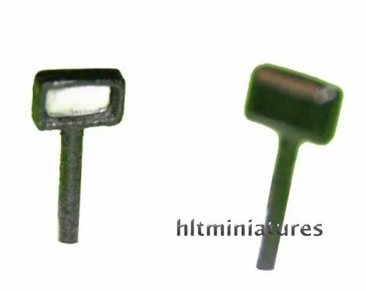 3.2x5.1mm Rectangular Work Lights (2) 1:32 Scale by Artisan 32 22441 (04305)