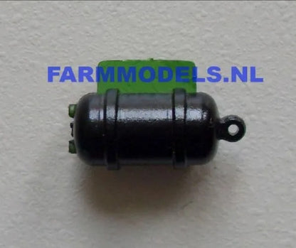 Air Tank Black 9 x 19.6 mm (with support) 1:32 Scale 201940