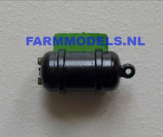 Air Tank Black 9 x 19.6 mm (with support) 1:32 Scale 201940