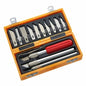 14pc Precision Craft/Modelling Knife Set Expo Tools 73510