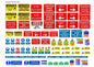 DEC16 Self-adhesive construction site sign decals 1:50 Scale by HLT
