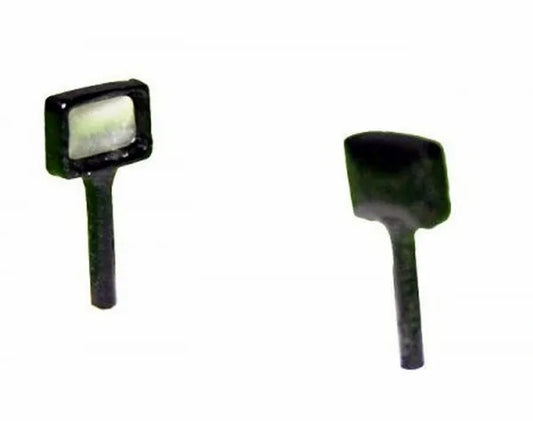 4x5mm Rectangular Work Lights (2) 1:32 Scale by Artisan 32 22495 (04304)