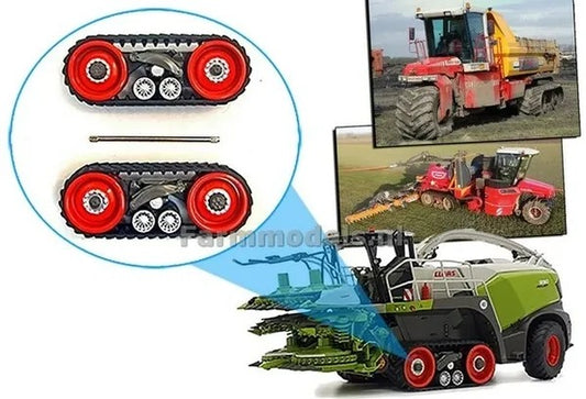 95 mm long x 20 mm wide: Terra Trac from the Claas Jaguar MargeModels, dimensions see text 1:32 785080