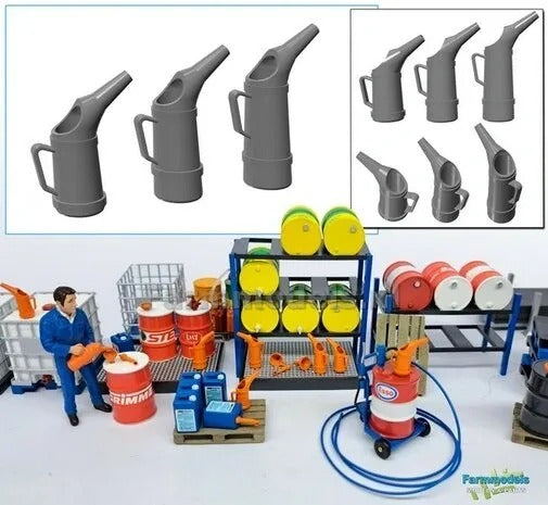 3x POURING SPOUTS (3 different sizes) Material RESIN BLANK delivered 1:32 421015