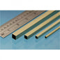 2pcs 305mm x 2mm Square Brass Rod Albion Alloys SBW20