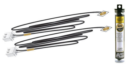 Warm White Stick-on LED Lights Just Plug by Woodland Scenics WJP5740